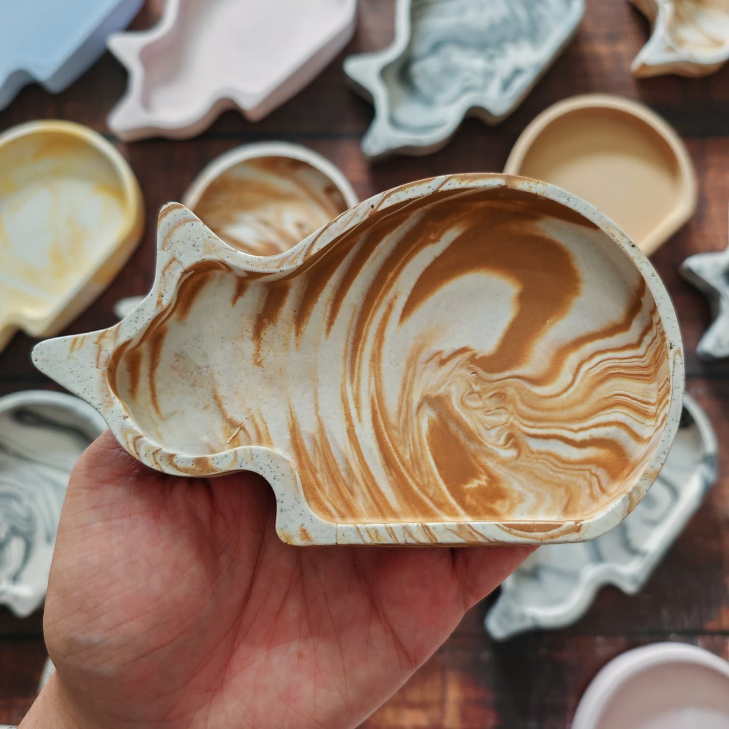 Cat dishes (Marbled)