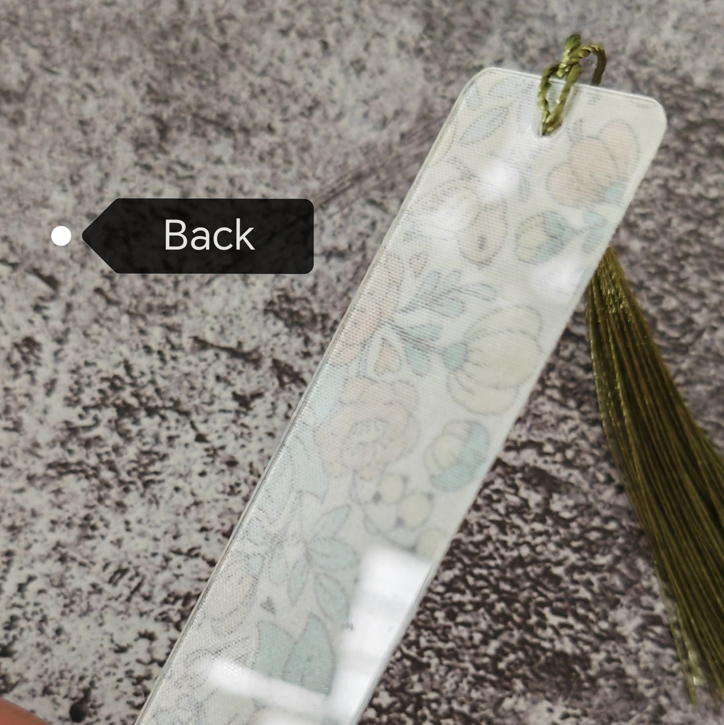 Fabric Bookmark - Yellow Garden