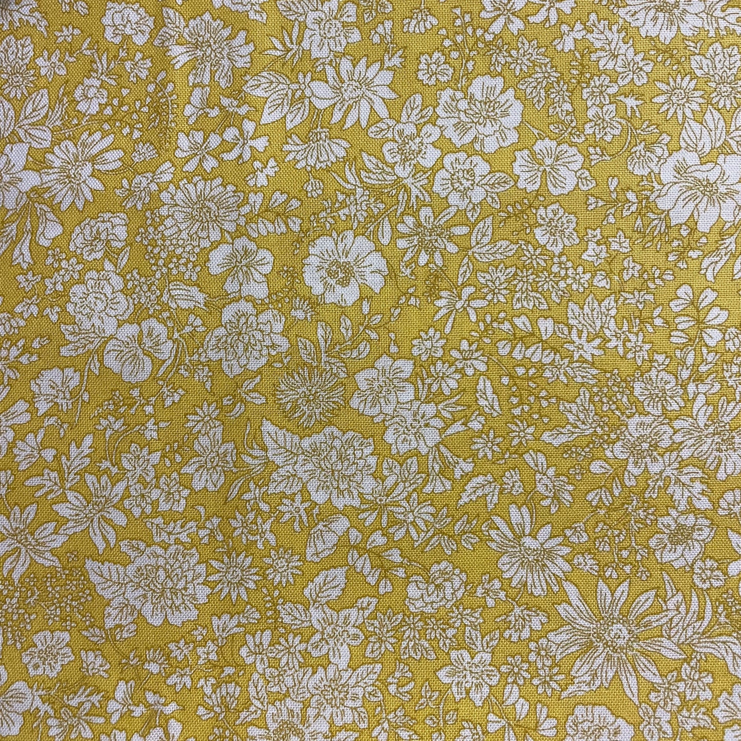 Fabric Bookmark - Yellow Garden