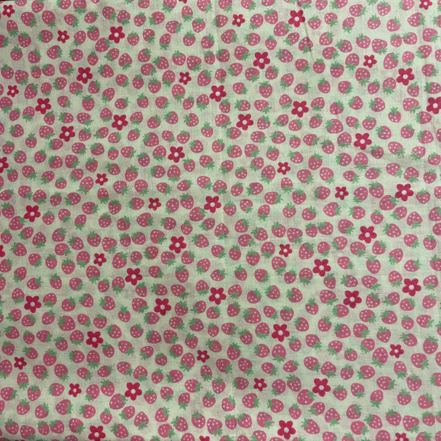 Fabric Bookmark - Strawberry